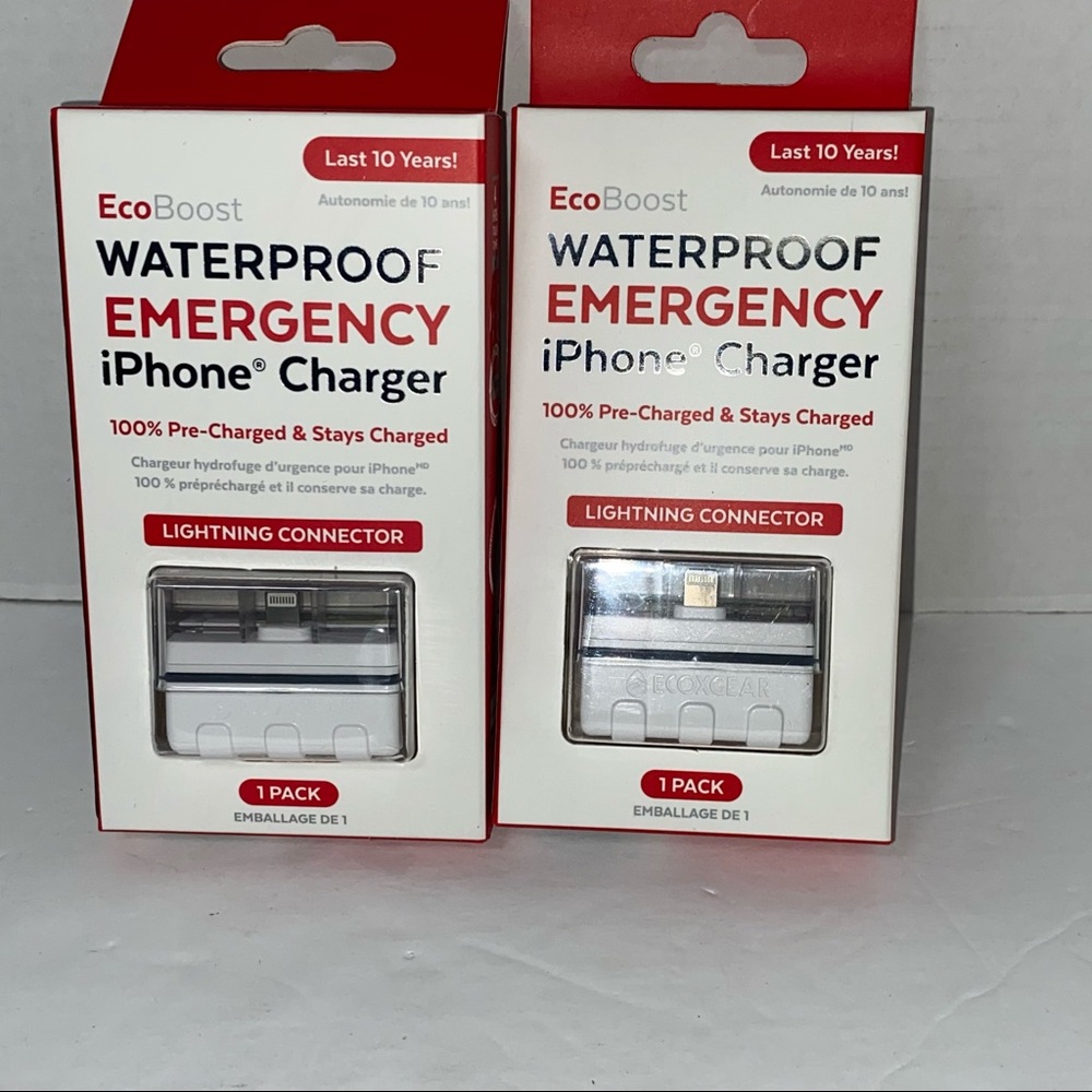 [Free add on item] Waterproof Emergency iPhone Chargers X 2